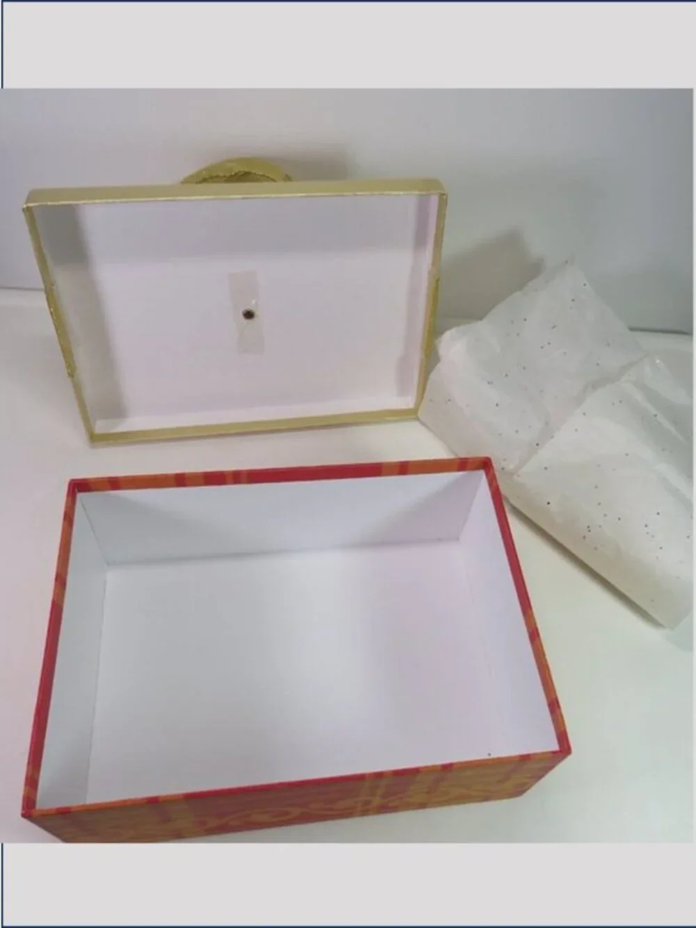 Harry David Bob’s Boxes Vintage Floral Plaid Christmas Gift Box Storage Bundle